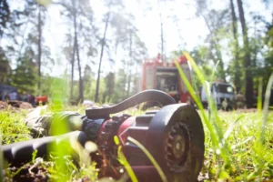 Масштабна лісова пожежа спалахнула біля зони бойових дій на Харківщині